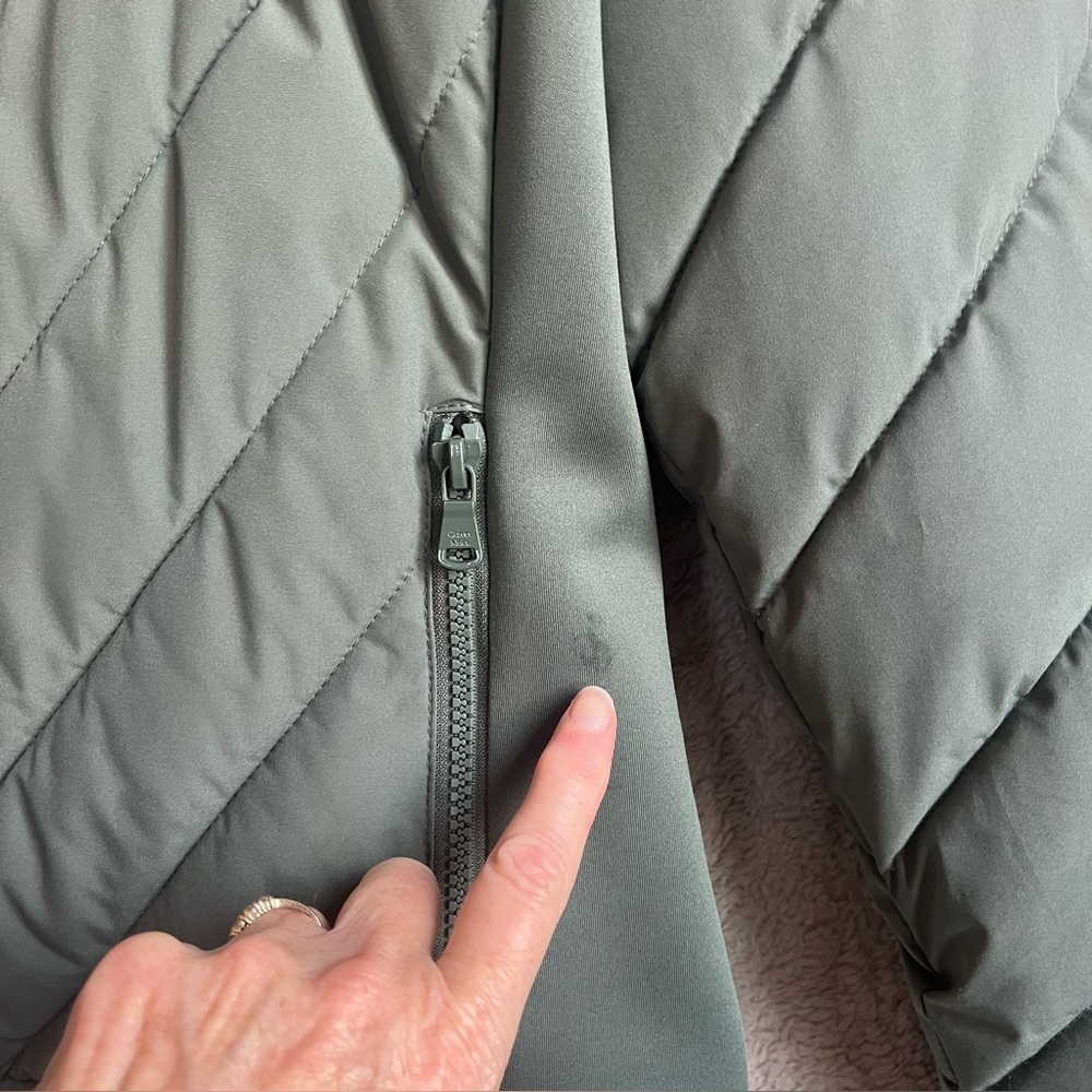 Calvin Klein Green Sorona Aura Jacket Coat Sz XXL Exceptional Softness - Picture 4 of 16